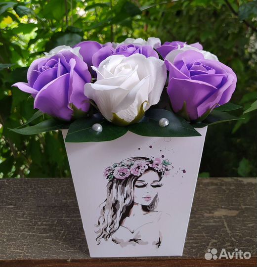 Букеты из мыльных роз