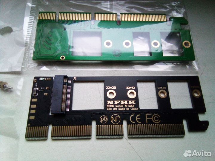 Адаптер pcieX1,pcieX4,pcieX16 to M.2nvme2230-22110