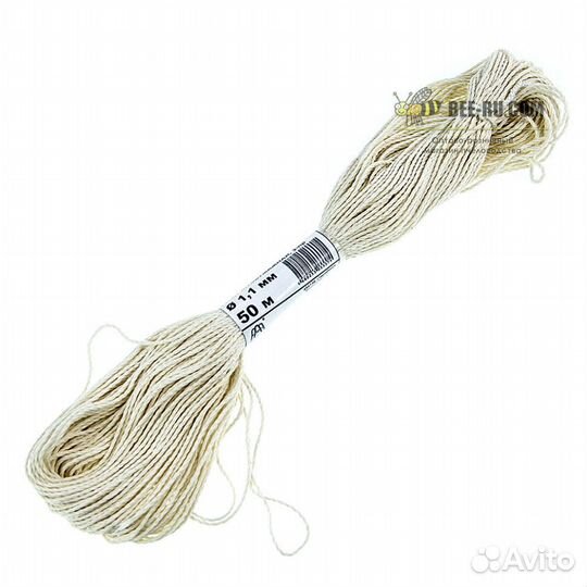 3 шт. Фитиль свечной D 1.1 мм (50 метров)