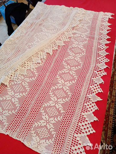 Скатерть винтажная кружевная