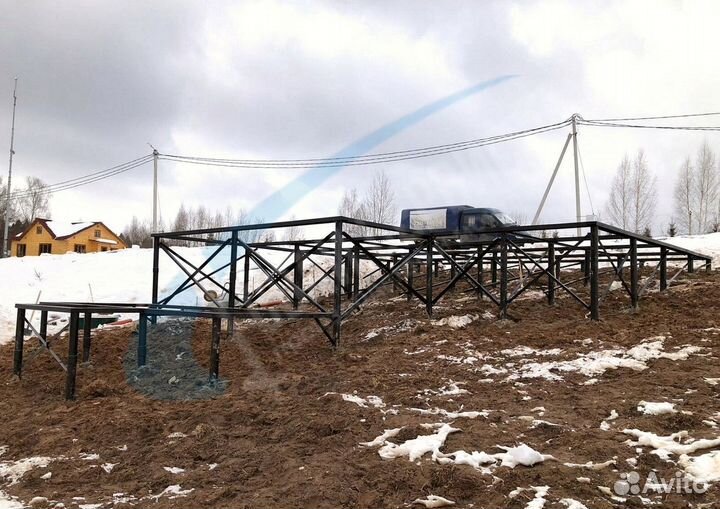 Винтовые сваи, доставка, монтаж