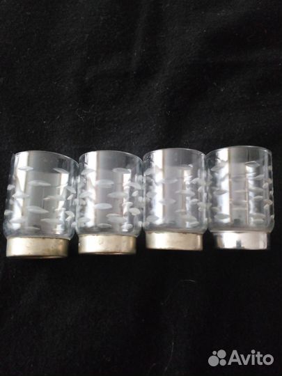 Рюмки стекло хрусталь металл СССР винтаж ретро