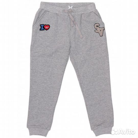 SHE.VER Штаны серые спортивные с нашивками