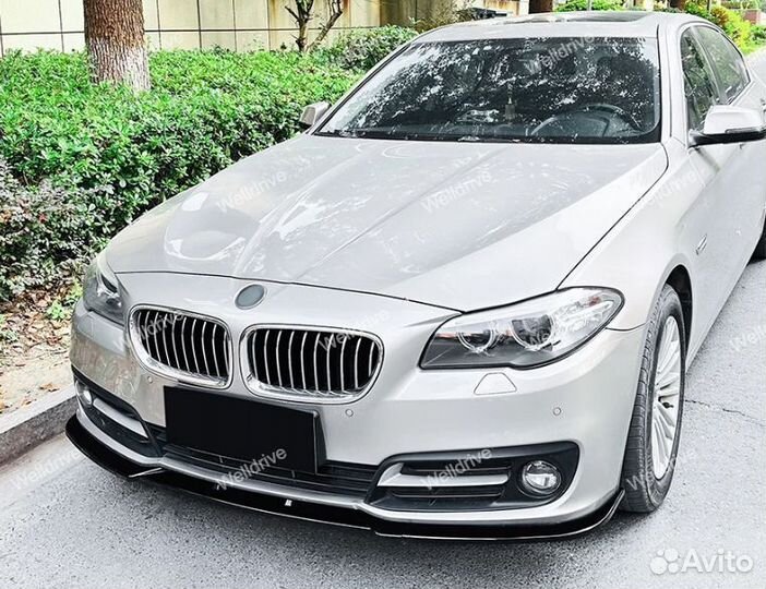 Сплиттер BMW 5 F10 LCI без М пакета глянец