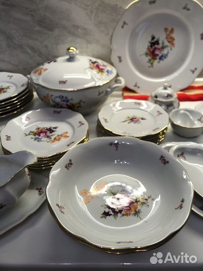 Сервиз мейсенский букет