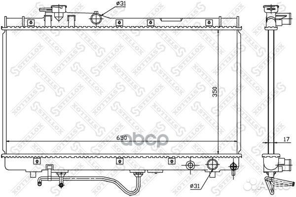 10-26382-SX радиатор системы охлаждения МКПП T