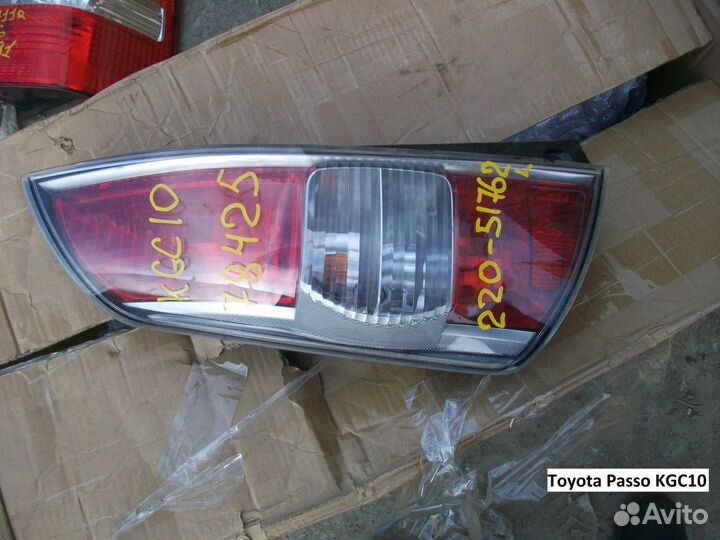 Фонари на Toyota Passo (Тойота Пассо) KGC10