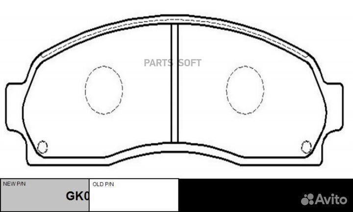 CTR GK0152 / CKF-7 Колодки тормозные дисковые пере