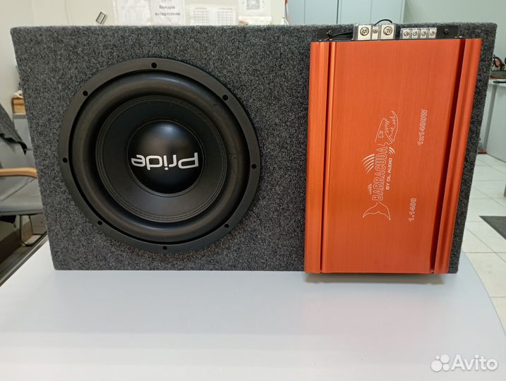 Сабвуфер С усилителем pride & barracuda 1400W арт