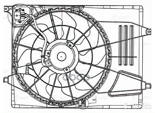 Вентилятор радиатора hyundai tuscon 15/KIA