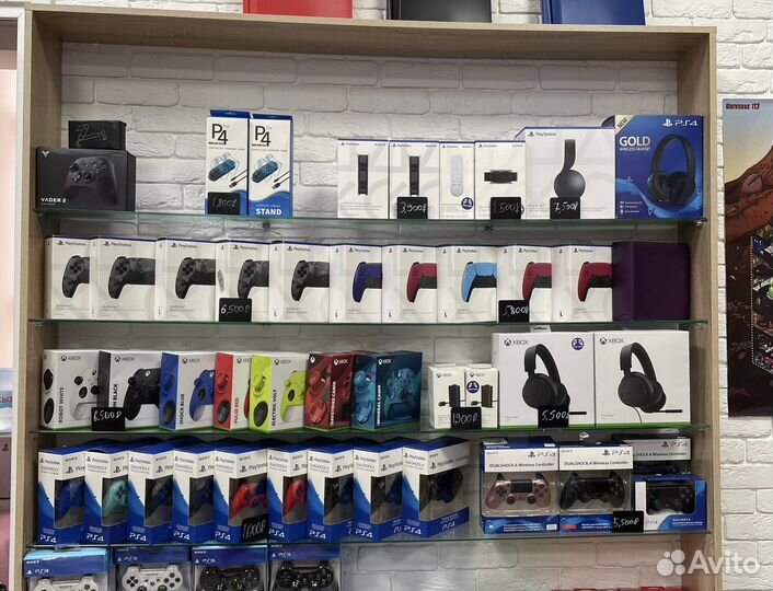 PS4, PS5, Xbox, Nintendo, геймпады, диски, игры