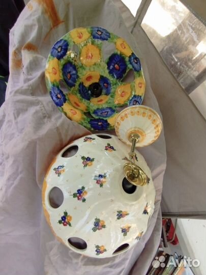 Люстры и светильники керамические Европа