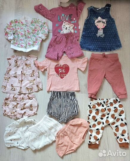 Пакет одежды для девочки 74 80