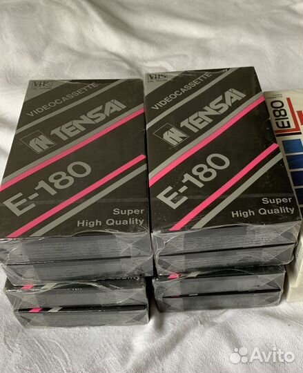 Видеокассеты VHS E-180 запечатанные Новые