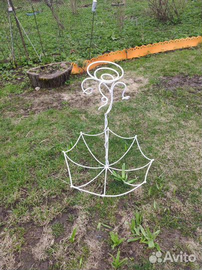 Кованая цветочница Зонтик, клумба зонтик, зонтик д