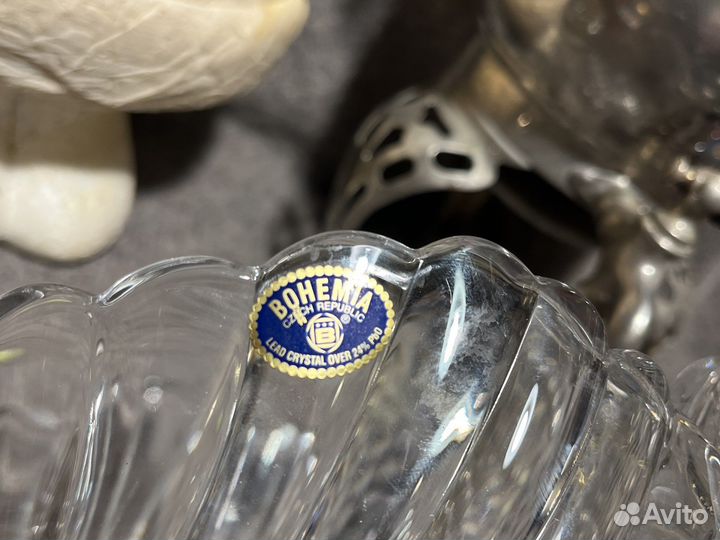 Хрусталь Богемия/бульотка/Дед Мороз