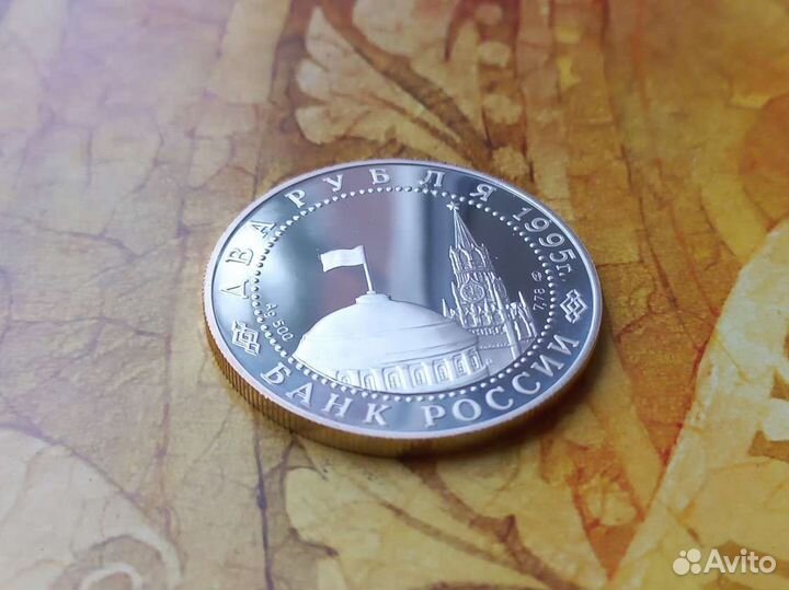 2 рубля 1995 г. (Нюрнбергский процесс, Серебро)