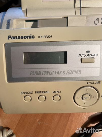 Телефон-факс Panasonic KX-207/факсимильный аппарат