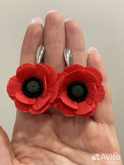 Серьги маки