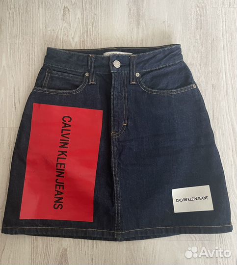 Оригинальная джинсовая юбка calvin klein jeans