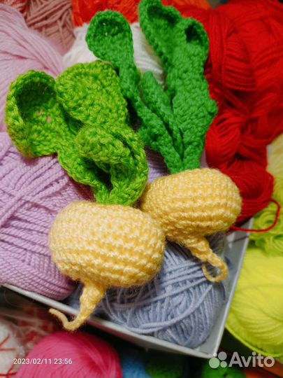 Морковка, редис, репка игрушка для кошек или детей