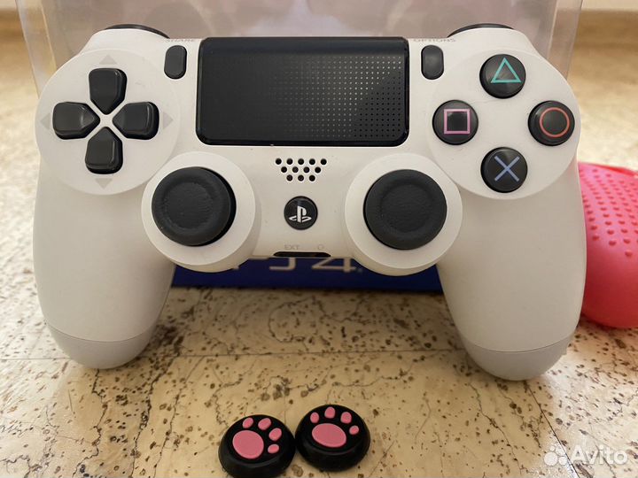 Оригинальный геймпад ps4 белый