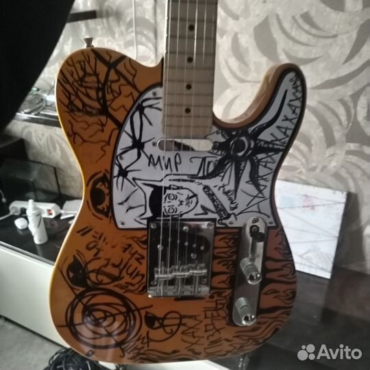 Электрогитара с комбиком бу