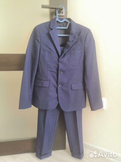 Школьный костюм для мальчика 134 синий