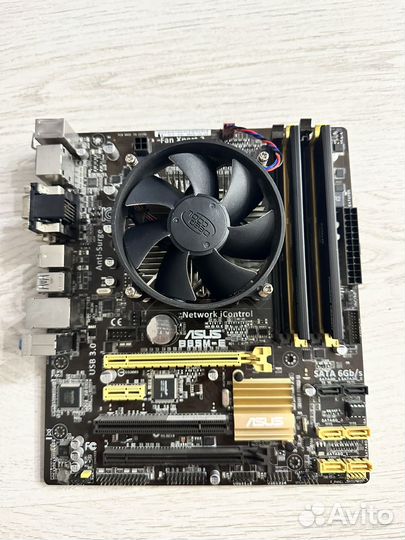 Материнская плата с процессором