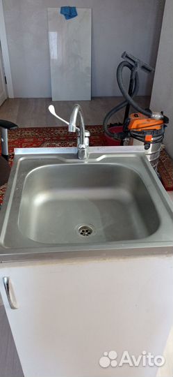 Мойка из нержавейки с тумбой