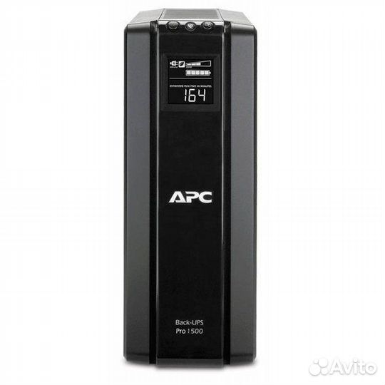 Ибп APC Back-UPS Pro BR1500G-RS (1500VA/865W, LCD, USB, 6*Schuko )