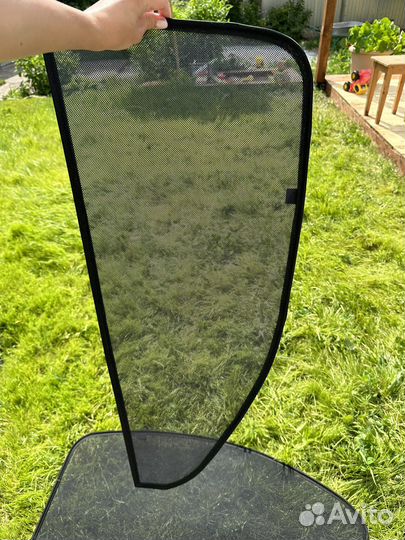 Автошторка магнитная каркасная 2 шт на skoda rapid