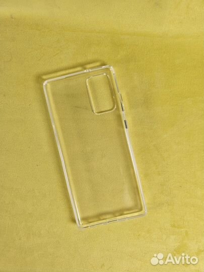 Чехол силиконовый-прозрачный (Samsung Note 20)