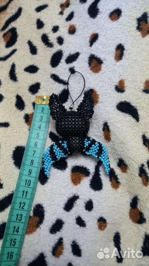 Амигуруми из бисера летучая мышь