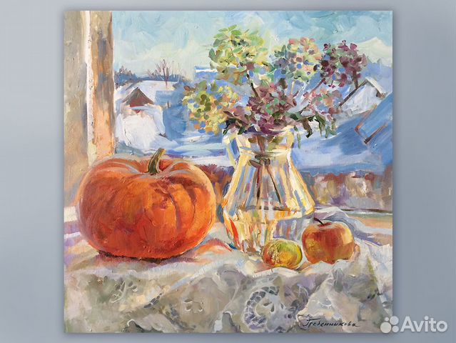 Картина маслом на холсте натюрморт