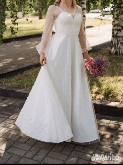 Лаконичное свадебное платье