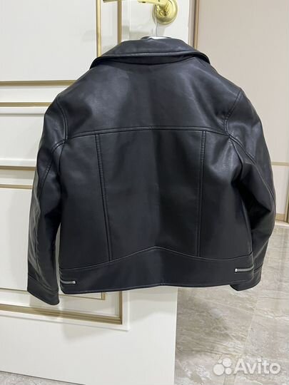 Кожаная куртка zara для девочки