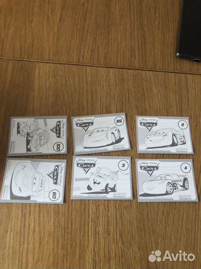 Наклейки тачки 6 штук, номера: 2;3;4;60;85;100;