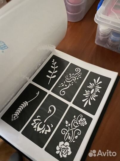 Набор для глиттер тату