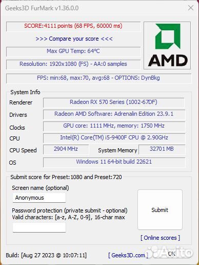 Видеокарта asus strix radeon RX580 4GB