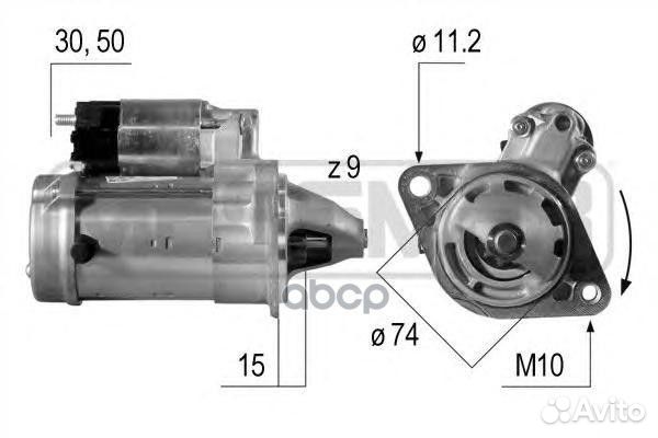 Стартер toyota avensis 1.6/1.8 vvti 03- 220542 Era