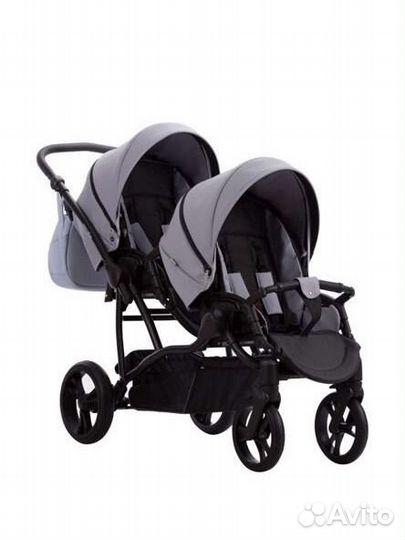 Коляска для двойни 2 в 1 bebetto 42 comfort pro