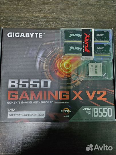 Комплект b550/Ryzen 5700x/32gb ddr4