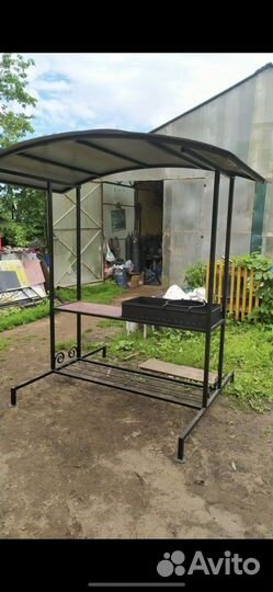 Кованые мангалы с крышей