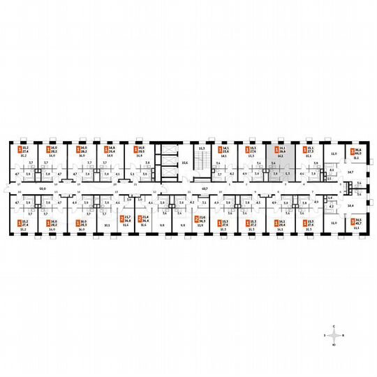1-к. квартира, 28,6 м², 19/22 эт.