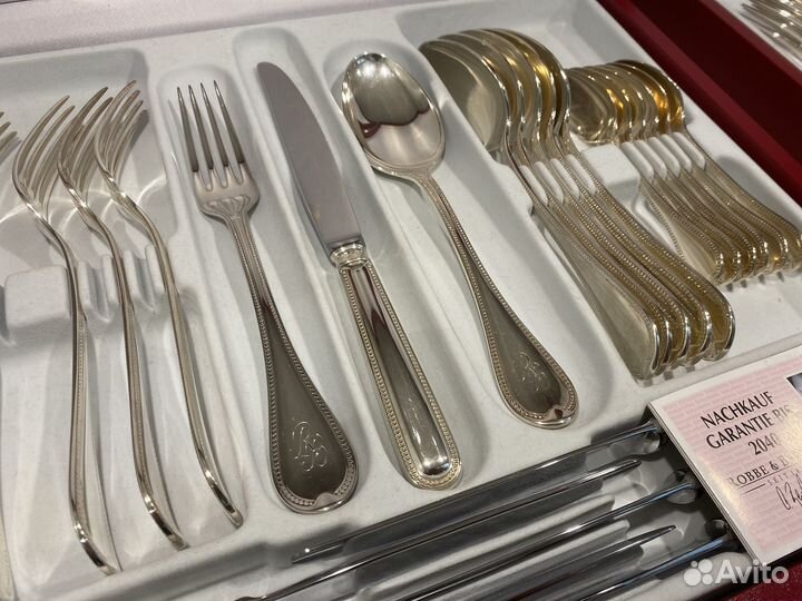 Robbe & Berking посеребренные столовые приборы