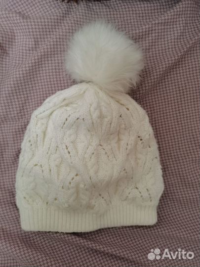 Шапка зимняя женская вязанная