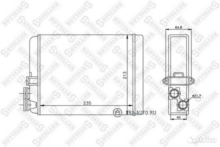 Stellox 1035087SX Радиатор отопителя 1035087SX
