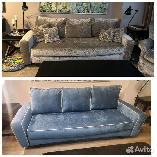 Перетяжка мягкой мебели с гарантией Москва