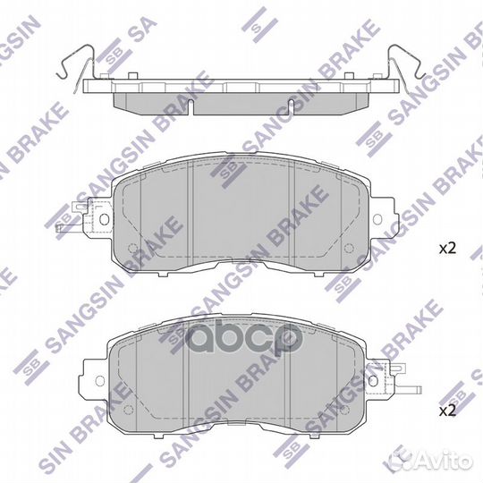 Колодки передние nissan Teana III (L33) 2014